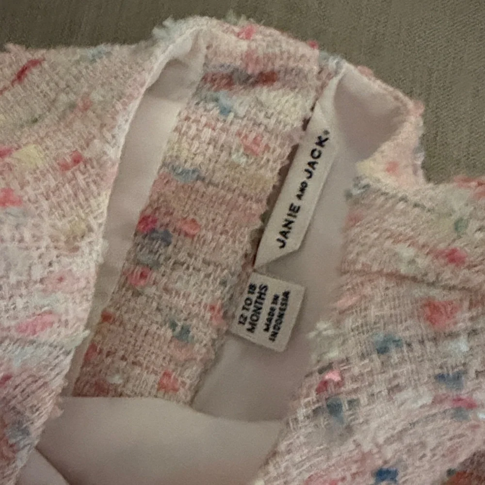 Janie and Jack Pink and Red Ruffle Dresses - Picture 3 of 6